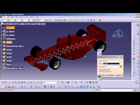 CATIA V5 - How to make equally spaced planes in one shot