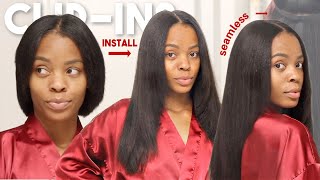 *SOOO NATURAL* Seamless Clip-In Install | Yaki Straight ft. BetterLength