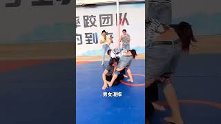 #Mixed wrestling competition for men and women#Funny wrestling videos#Beauty wrestling
