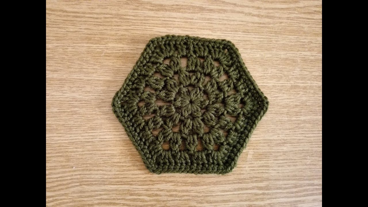 كروشيه وحده سداسيه بطريقه الجراني