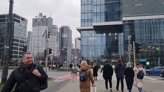 Warsaw in 4K   Walking Tour   Downtown