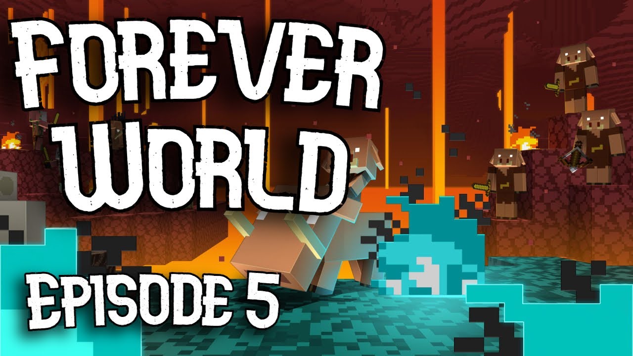 I almost LOST EVERYTHING Exploring THE NETHER in my MINECRAFT FOREVER ...