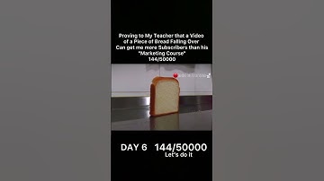 Day 6 144/50000 Bread lovers ignore the Flush ? #bread #experiment #shorts