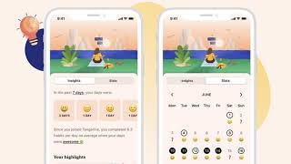 Tangerine’s pretty self-care app combines habit and mood tracking screenshot 2