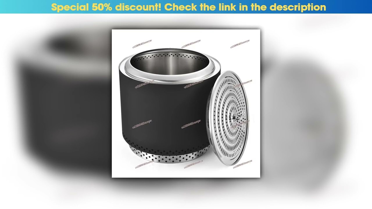 Editor’s Choice Upgraded Large Capacity Smokeless Fire Pit, Stainless Steel Outdoor Wood Stove with