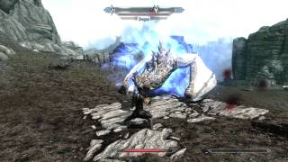 SKYRIM How To Kill Dragon At Dragontooth Crater Quest Commentary + Tutorial