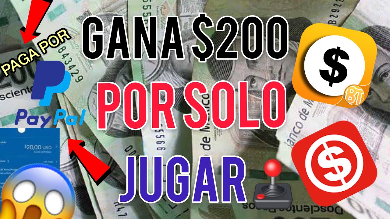 GANA 200 solo por JUGAR JUEGOS ¡GRATIS! Paga por PAYPAL (DINERO RÁPIDO