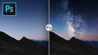 How to Add Milky Way in Photoshop | Photo Effects