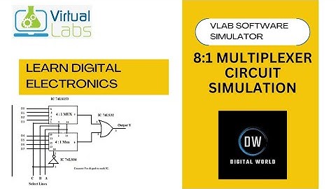 VLab 8:1 MULTIPLEXER CIRCUIT SIMULATION