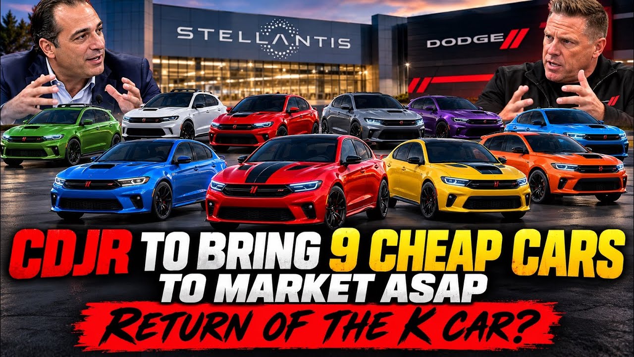 CDJR To Bring 9 Cheap Cars ASAP, Return Of The K Car? How To Take Over The Market With Performance