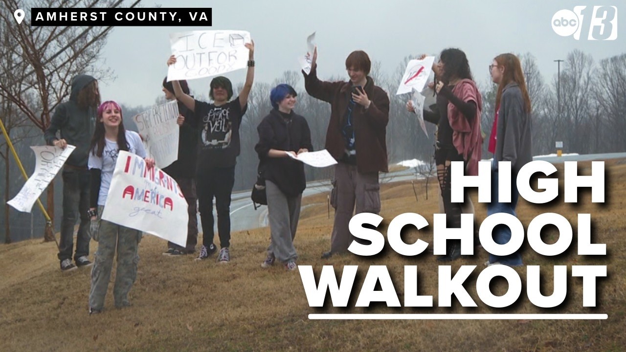 High school students walk out in protest of ICE, call for immigration ...