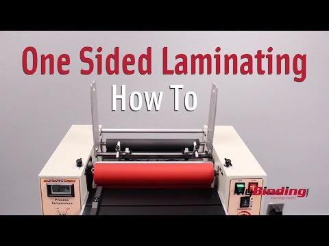 How to Do One Sided Lamination