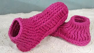 كروشية/حذاء هاف بوت/سليبر/لكلوك/للسيدات والرجال لجميع المقاسات جميل وسهل جداَ Crochet Slipper