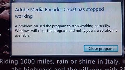 Why does Adobe Media Encoder keep crashing? How to fix Media encoder in TWO seconds! :)