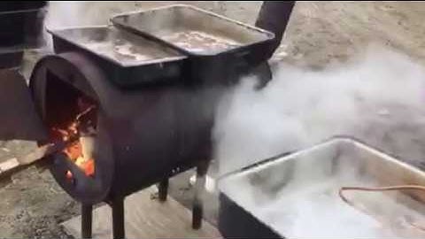 Maple syrup at home, home made preheater