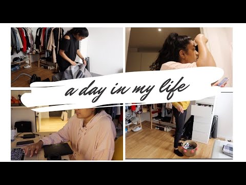a day in my life. (back to "reality". unpack with me. clean with me. my skincare routine.)