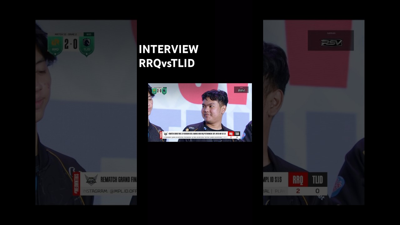 INTERVIEW||RRQvsTLID||HAZEL H NYA HAYABUSA|| #mobilelegends #interview ...