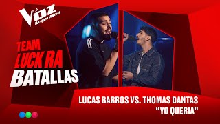 Lucas Barros vs. Thomas Dantas - "Yo quería" - Batallas - La Voz Argentina 2025