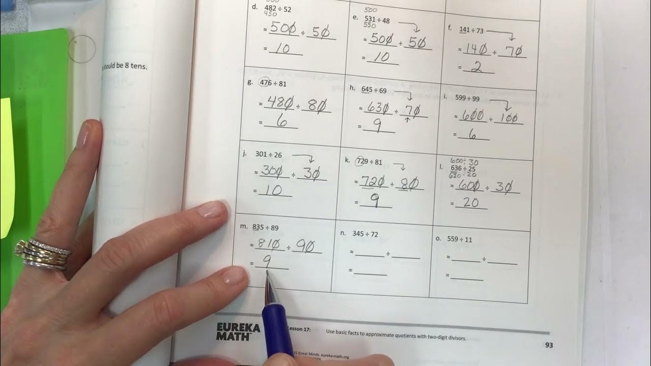 Eureka math grade 5 module 2 lesson 17 homework - YouTube