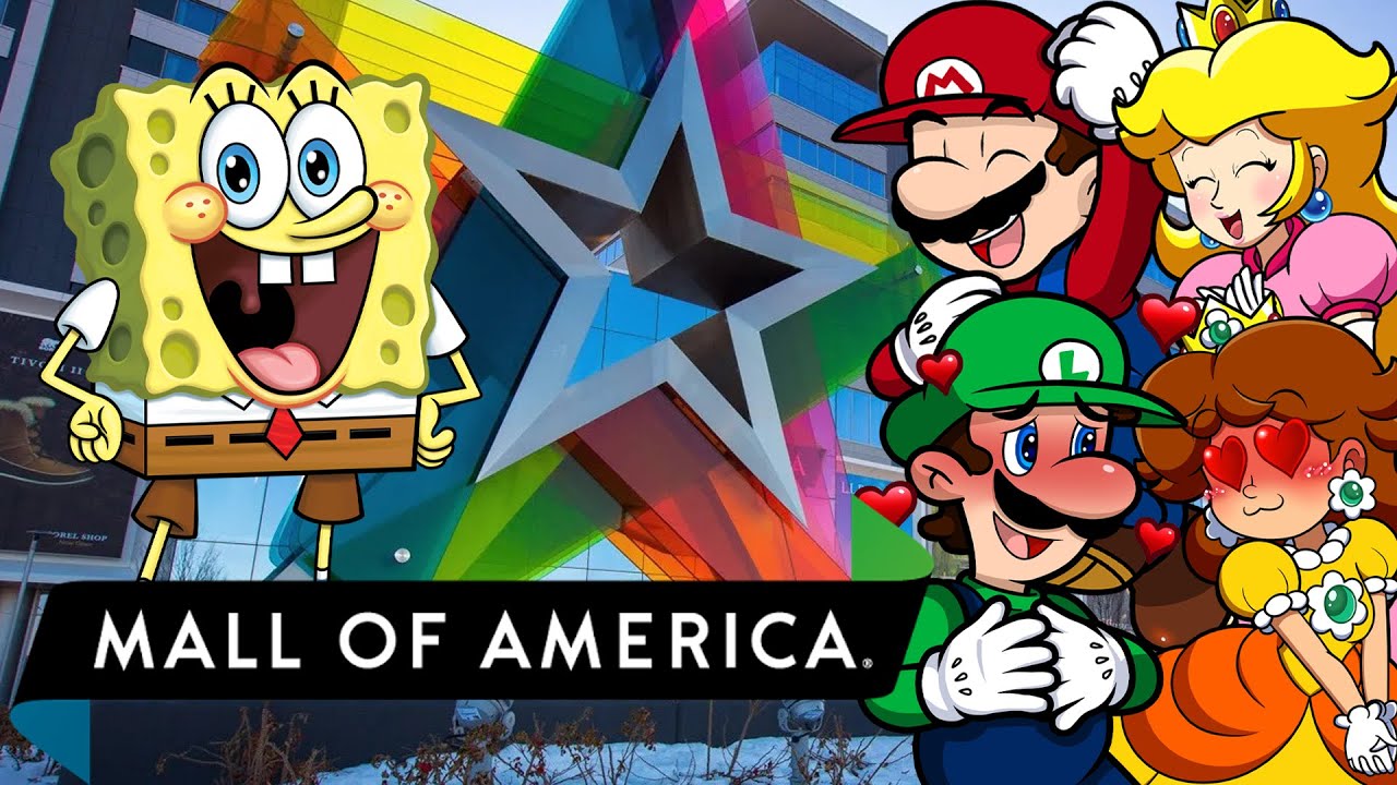 🍄Братья Марио и принцессы посещают торговый центр Mall of America!🎢