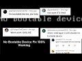 Fix No Bootable Device In Limbo X86