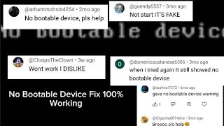 Fix No Bootable Device In Limbo X86