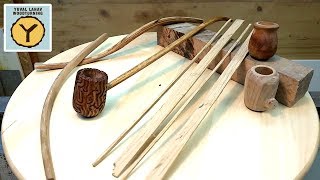Woodturning Walnut and Oak Wizard Pipe