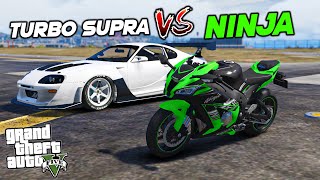 NINJA Superbike vs. Turbo SUPRA | GTA 5 screenshot 3