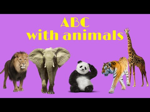 Abc With Animals.English Alphabet For Toddlers. Английский Алфавит С ЖивотнымиAbcAlphabet Animals