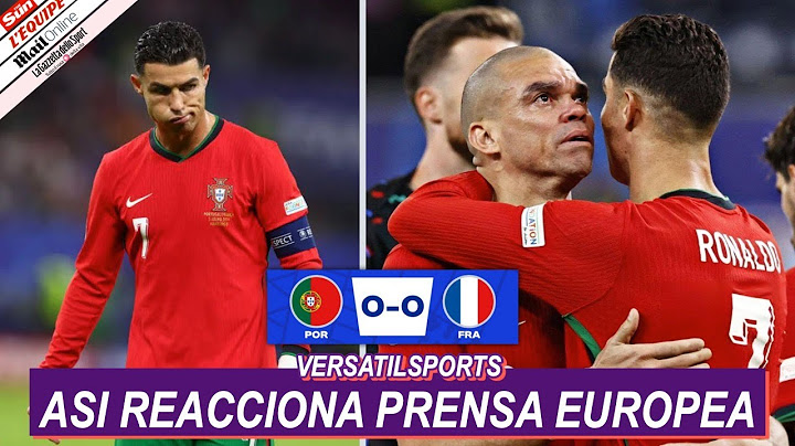 ASI REACCIONA PRENSA EUROPEA a ELIMINACION de PORTUGAL vs FRANCIA EUROCOPA 2024