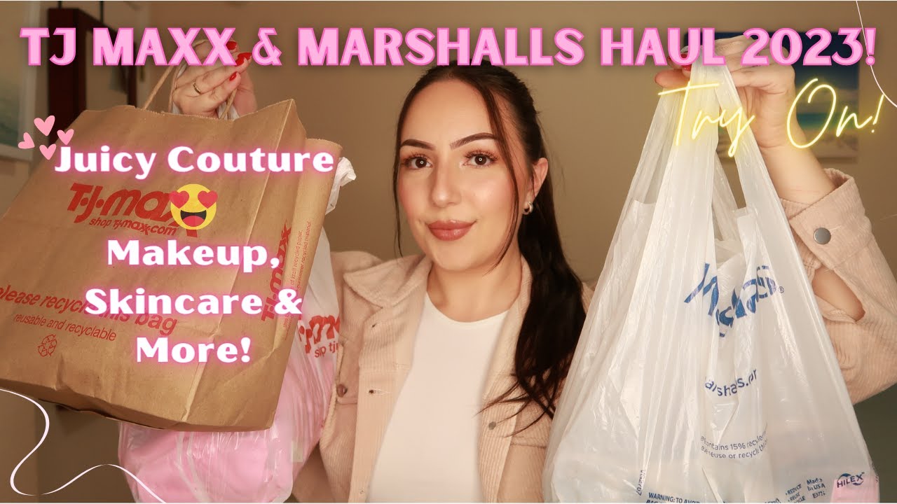 TJ MAXX & MARSHALLS HAUL 2023! JUICY COUTURE SETS, MAKEUP, SKINCARE & MORE ✨