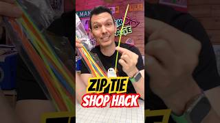 This zip tie hack saves so much time and mess #lifehack #workshop #shorts