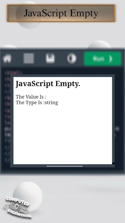 𝐉𝐚𝐯𝐚𝐒𝐜𝐫𝐢𝐩𝐭 𝐄𝐦𝐩𝐭𝐲 | #javascript #datatypes #empty #html #css #script # ... image.
