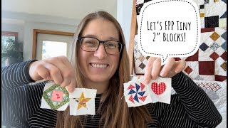 Let s Foundation Paper Piece Tiny 2 blocks Monthly Quilting Challenge October Ti