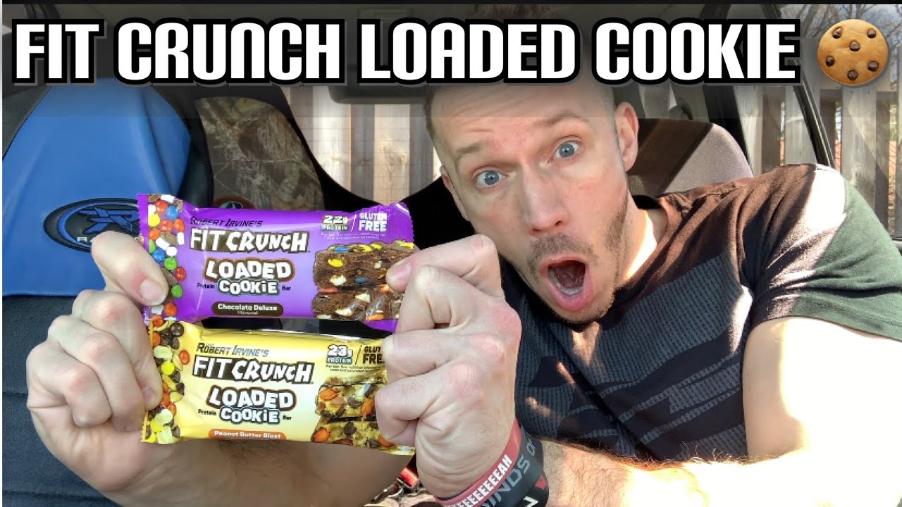 New! LOADED Protein Cookie Bar 🍪REVIEW Robert Irvine’s Fit Crunch