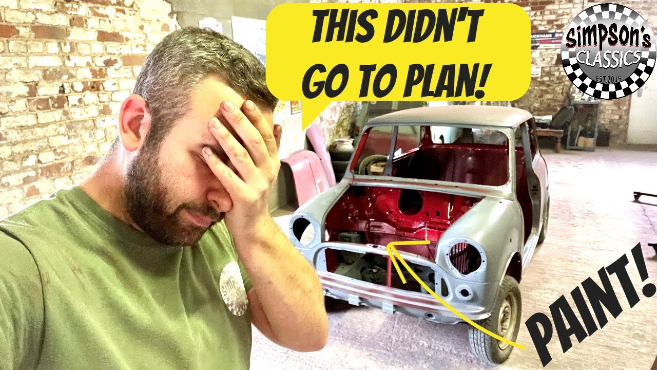 ENGINE BAY & INTERIOR PAINT - 89 Classic Mini Restoration