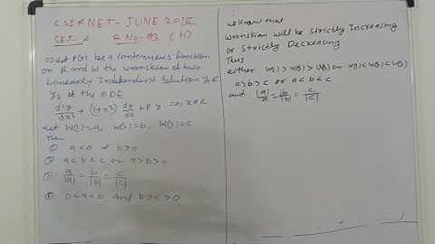 CSIR NET JUNE 2015 Q.NO.-93 SET-A WRONSKIAN PROBLEM