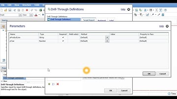 Create a Drill Through Definition with a Crosstab using Report Studio