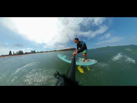 my longest glide sup foiling shot with xiaomi mi sphere camera