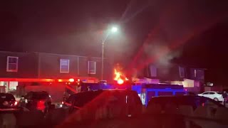 WATCH: Estates at Lafayette Square building catches fire