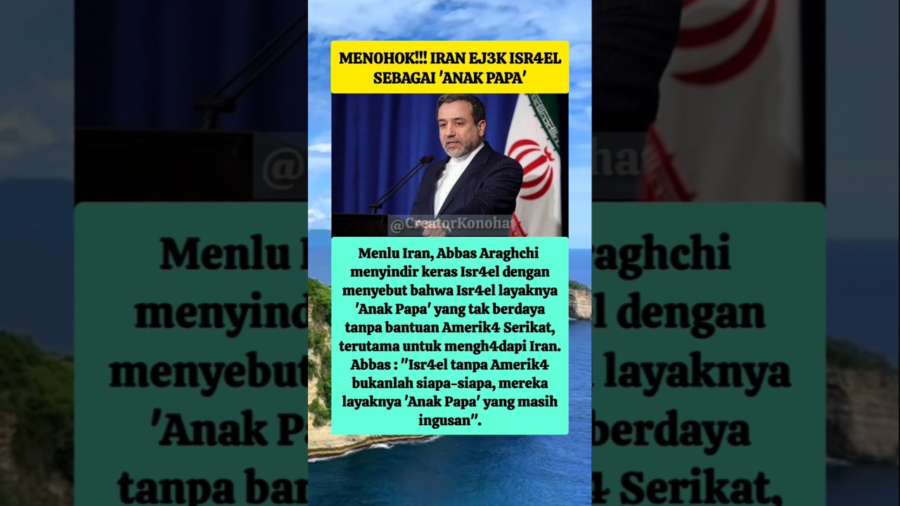 Pernyataan Menlu Iran Abbas Araghchi 