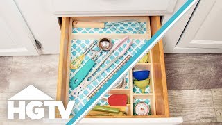 DIY Utensil Drawer Organizer | HGTV