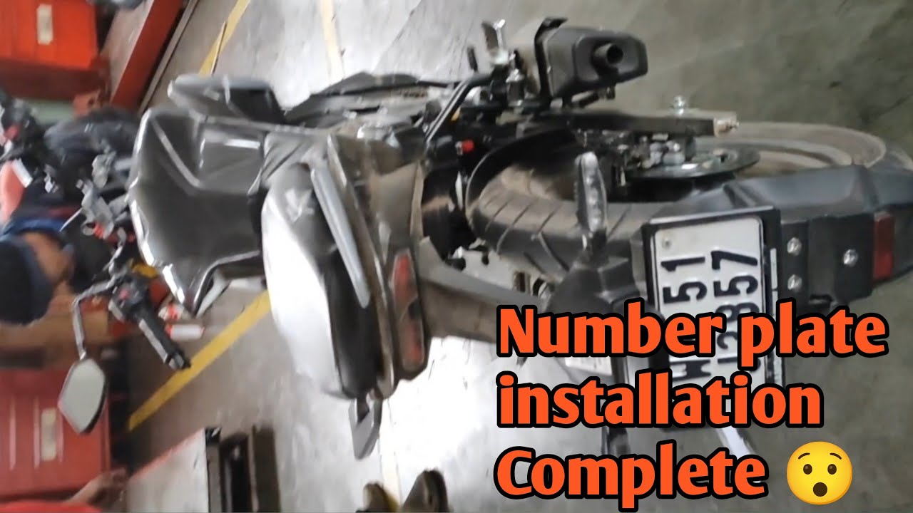 Number plate installation Complete New Xtreme 125r Dual channel ABS model🏍️🏍️