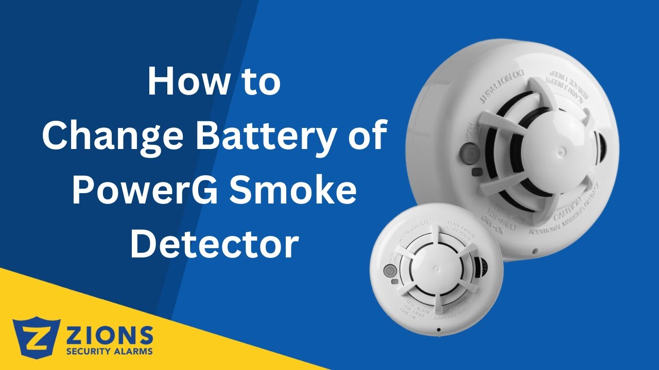 How to Change the Battery in a PowerG Smoke Detector