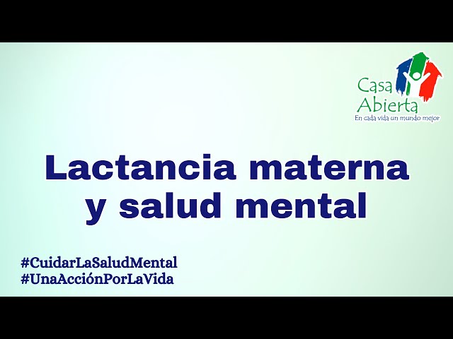 Lactancia materna y salud mental