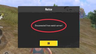 Bgmi Fix Disconnected From Match Server Problem Solve 2026