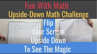 Upside-down math challenge: Can you correct this equation