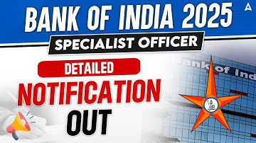 Bank of India SO Recruitment 2025 | BOB Specialist Officer Notification Out | Complete Details