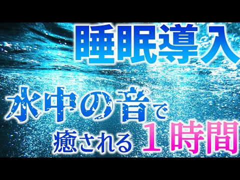 【睡眠導入】水中の音で癒される１時間【睡眠用BGM】