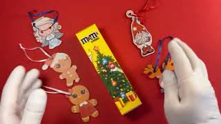 Satisfying video / M&M's Friends TOWER Christmas unboxing / Sweet ASMR
